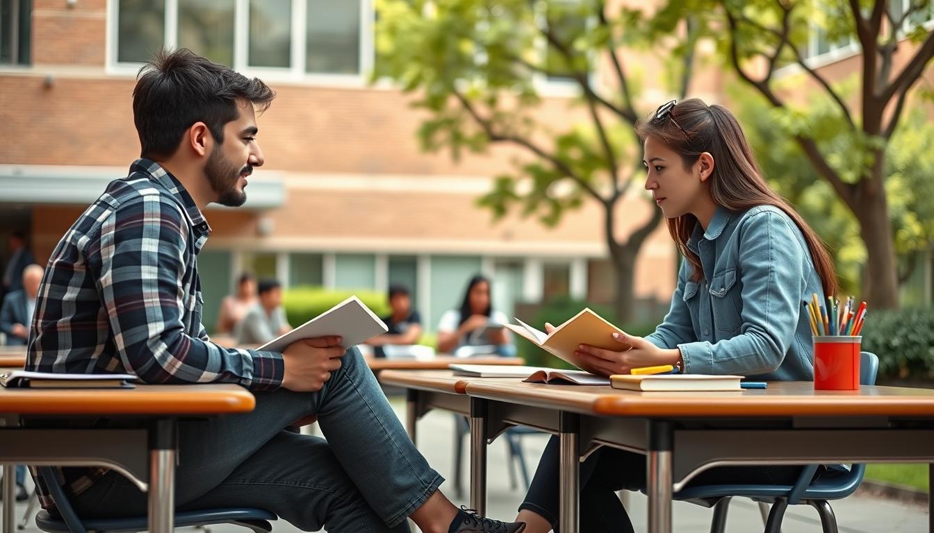 Modern university campus for students
