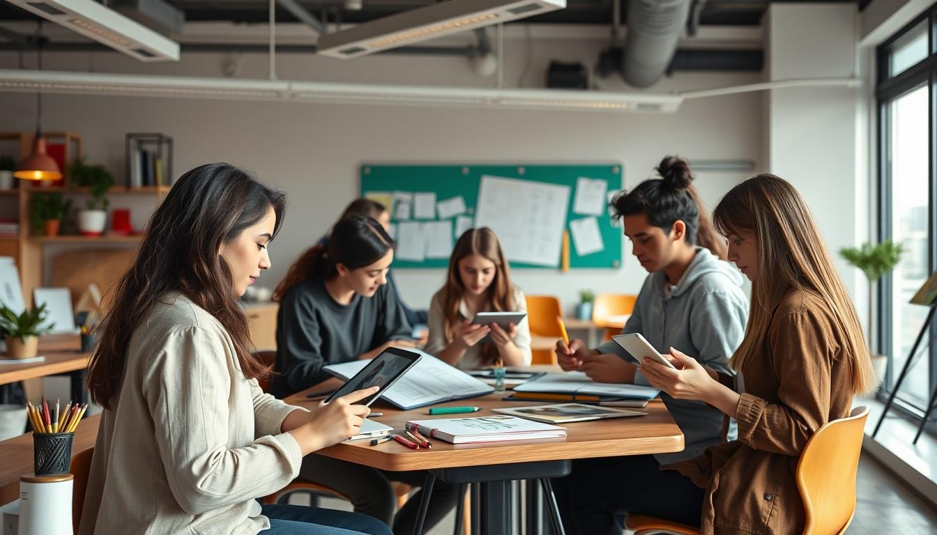 Digital learning platform with online study materials